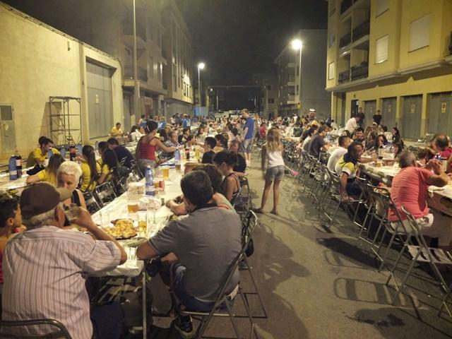 Sopar de Germanor. Fiestas patronales de Sant Bartomeu. 28/08/2014. AYUNTAMIENTO DE NULES