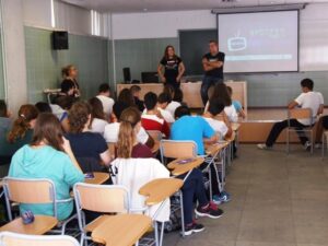 Algunos de los alumnos participantes en Spotfer.