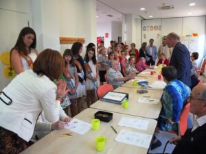 Visita durante las fiestas de Nules.