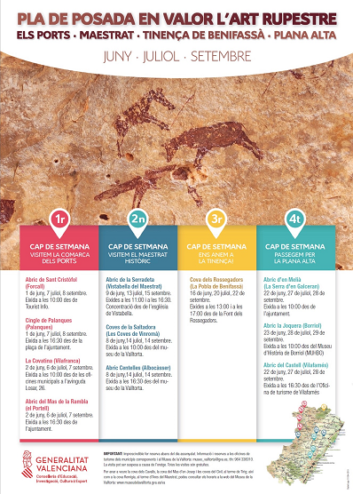 Visitas guiadas a las pinturas rupestres de La Covatina de Vilafranca