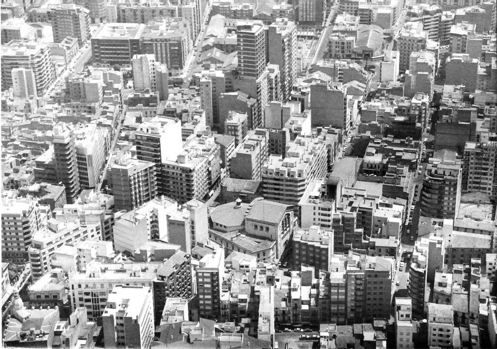 Vista aérea Castellón finales 1980