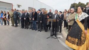 Discurso del Alcalde de Almassora durante el homenaje. 