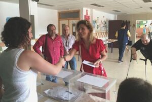 Marco ha votado en el colegio Blasco Ibáñez de Castellón