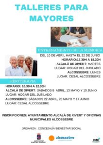 TALLERES PARA MAYORES