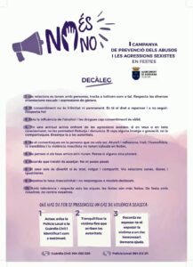 cartell campanya agressions sexistes Borriana