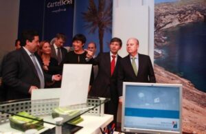 En el interior de la nueva oficina de Turismo.