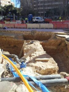 Restos de la muralla medieval. 