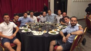 Los jugadores de todos los equipos estuvieron presentes en la cena de fin de temporada.