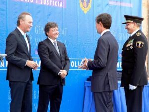 Día de la Policía con el primer edil de Castellón.