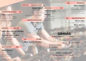 activitats esportives Almenara