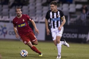 Gaizka Saizar jugó esta temporada en Castalia contra el Castellón en la final de la Copa RFEF. FOTO: CD CASTELLÓN