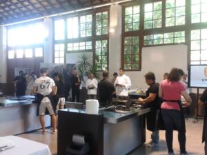 Un momento de la prueba gastronómica.