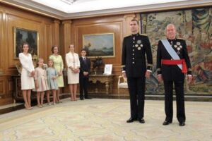 Imposición de la faja a Felipe VI.