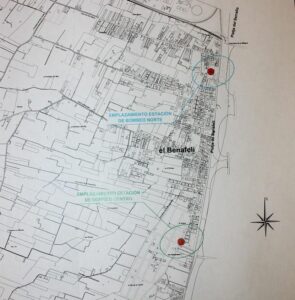 mapa estacions de bombeig nord i centre