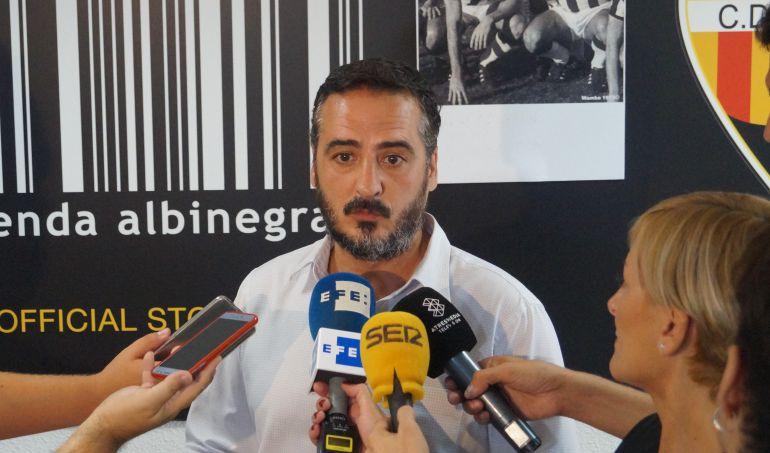 Vicente Montesinos, presidente del Castellón, denunciando la "dejadez" del ayuntamiento con Castalia.