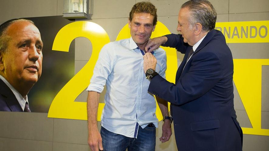 María José Font de Mora se dirige al público asistente. FOTO: VILLARREAL CF