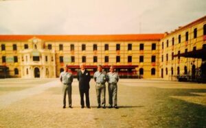 Patio de la Academia Militar de Zaragoza que Francisco Franco dirigió entre 1927 y 1931