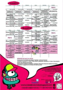 Programación de noviembre y diciembre