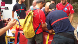 rescate mujer lesionada penyagolosa