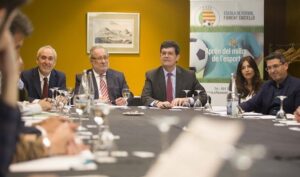 reunión para lanzar ‘Fomento Castellón’, club de fútbol base impulsado por FACSA