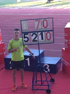 Pau Borillo lograba el récord de Esàña con 5.210 puntos en el octathlon.
