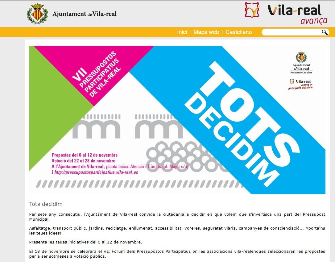 web pressupostos participatius vila-real