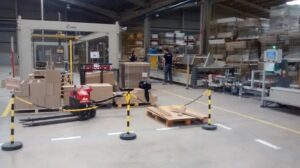 zona de empaquetado de una azulejera