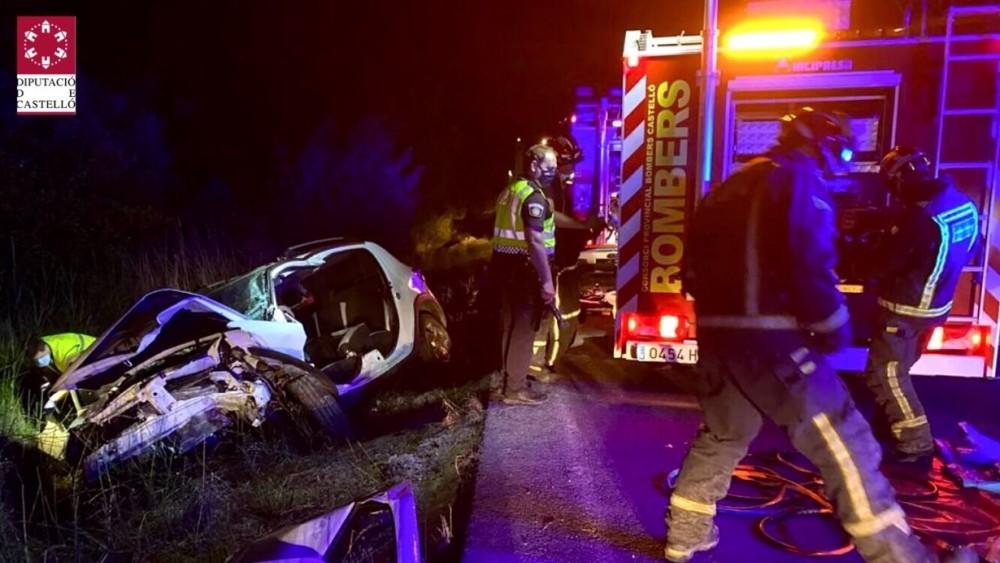 Accidente en Nules Bomberos 100620