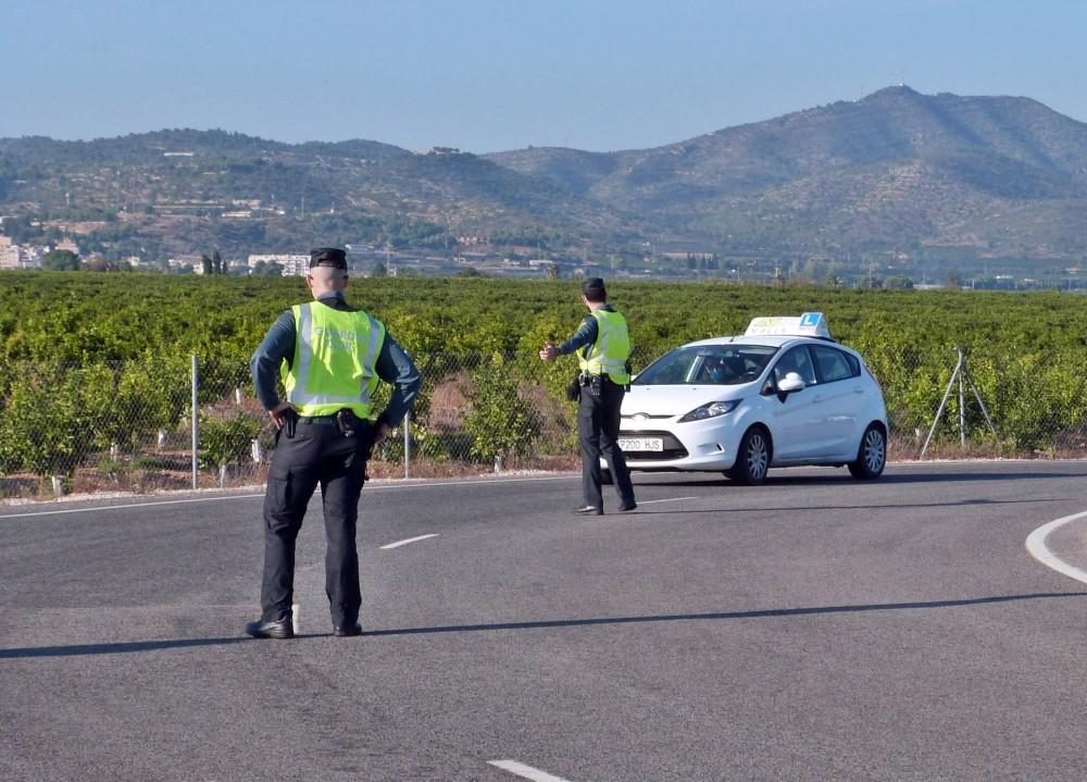 control trafico carretera