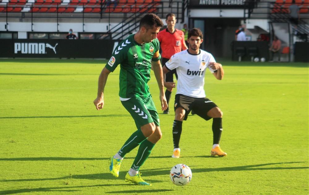 David Cubillas, en el partido contra el Valencia.