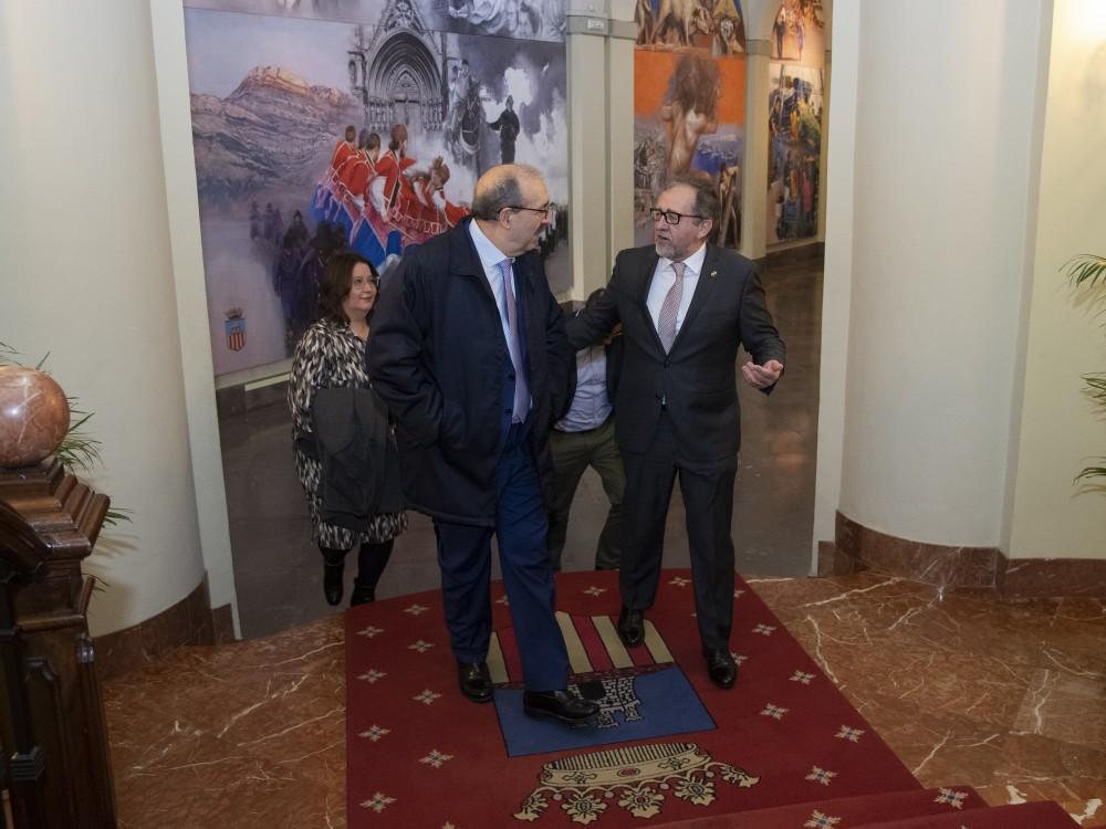 Reunión entre diputaciones Castellón y Teruel, José Martí y Manuel Rando