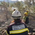 incendio peñiscola  bombero mujer