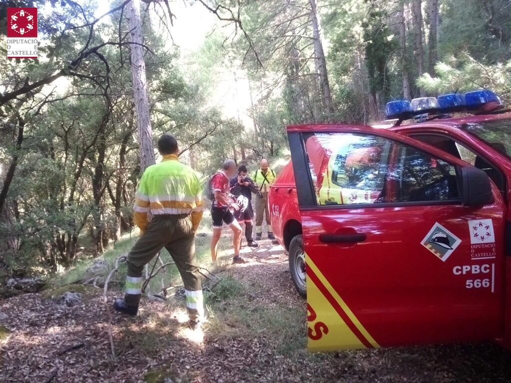 Rescate ciclista en Morella 040820