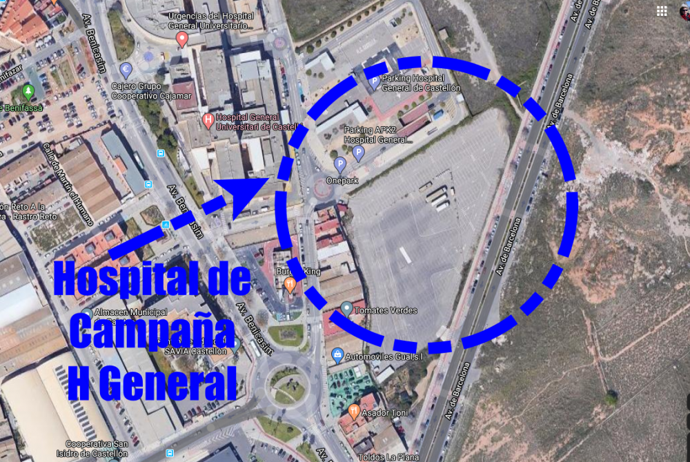 Mapa Hospital Campaña Hospital General 200320