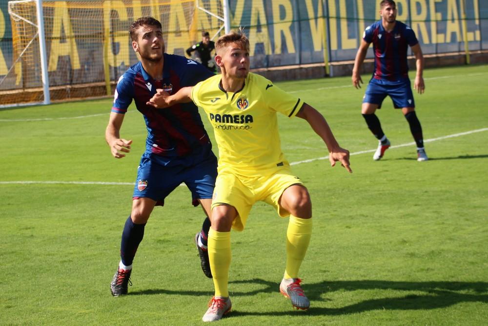 Nacho Díaz, durante el amistoso que el Villarreal B jugó contra el Atlético Levante semanas atrás.