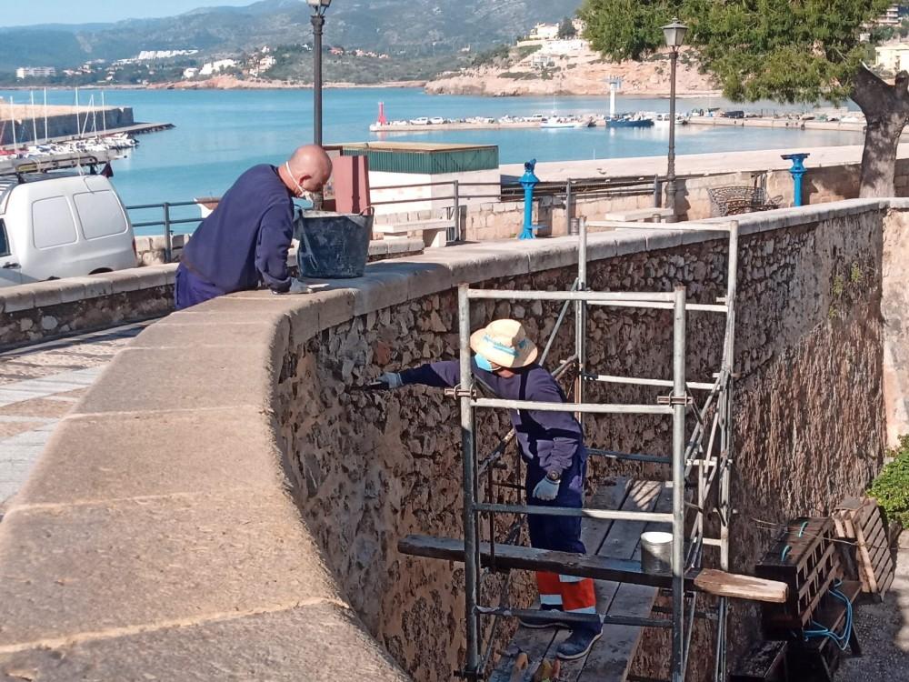 Obras bufador Peñiscola