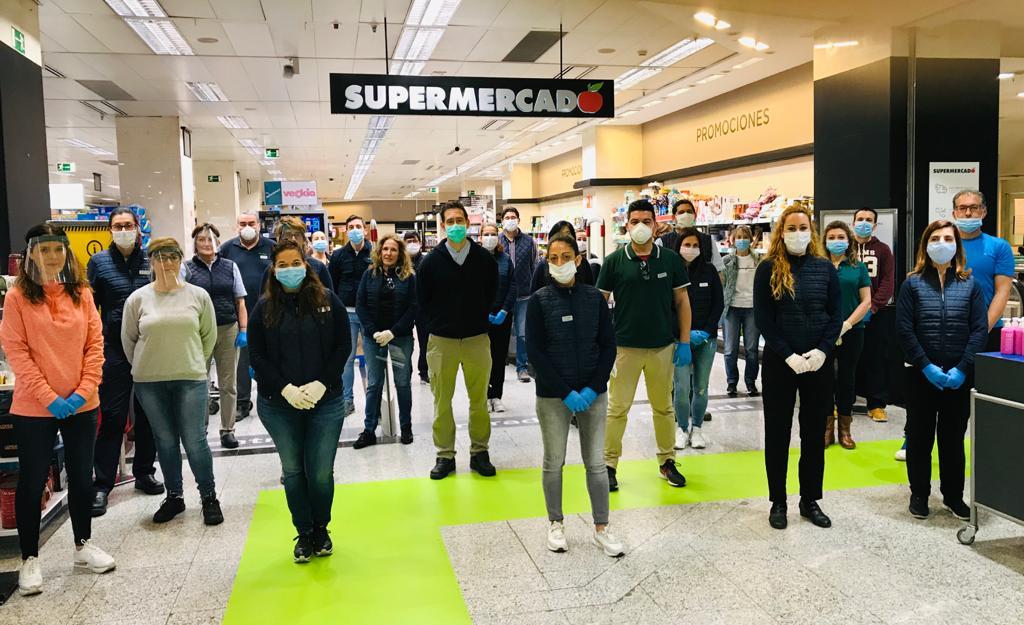 minuts de silenci corte inglés covid-19