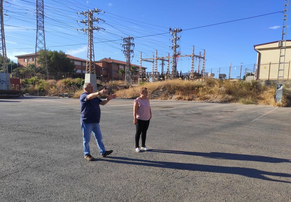 Périz y Tena en la campa de camions