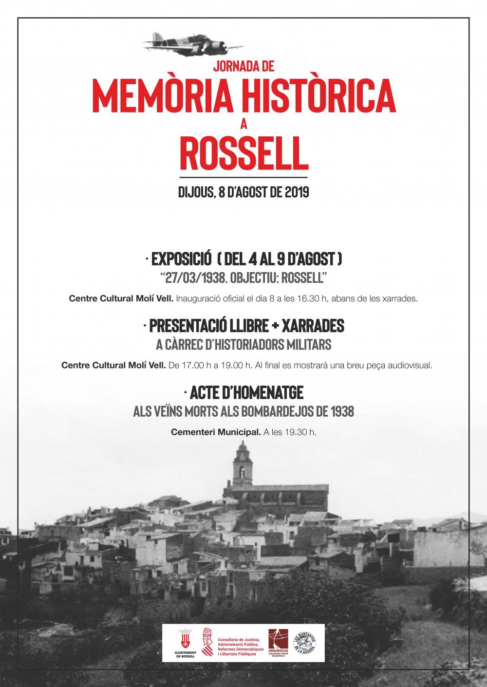 Póster Rossell Jornada Memòria Històrica
