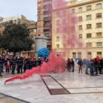 Protesta Bomberos Consorcio en Diputacion 211221