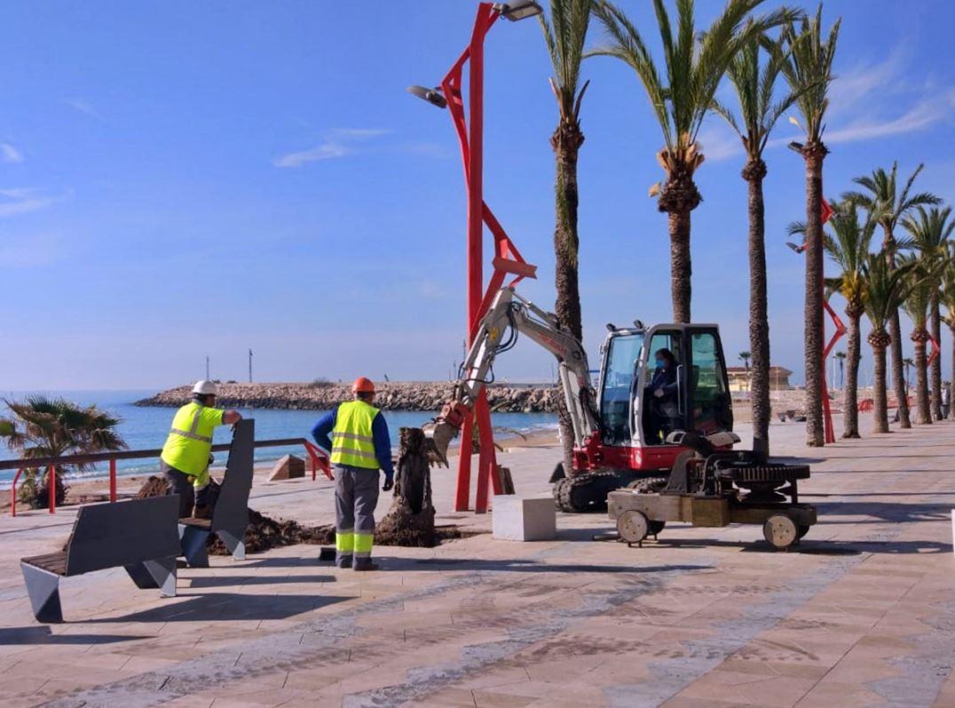 TRABAJOS MANTENIMIENTO PASEO MARITIMO 2