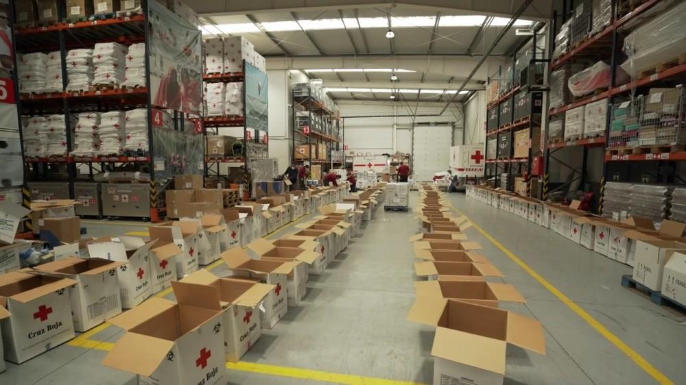 Cruz Roja reparto alimentos