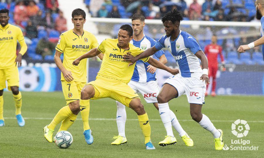 El colombiano Carlos Bacca firmó el segundo gol del conjunto amarillo en Butarque. FOTO: LALIGA