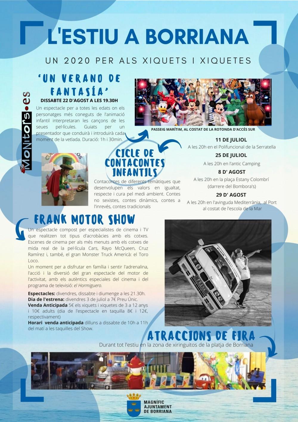 cartell estiu Borriana 2020