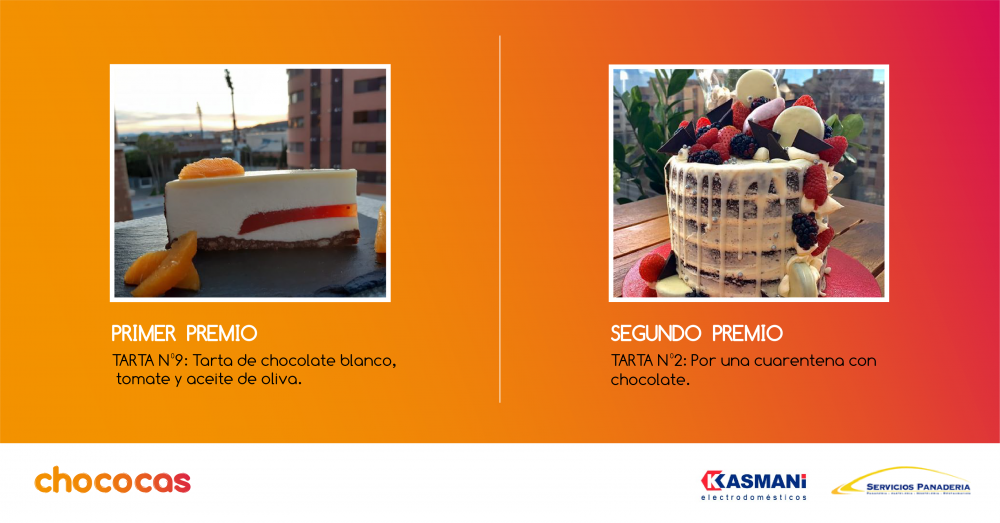 Chococas, ganadores concurso tartas chocolate online