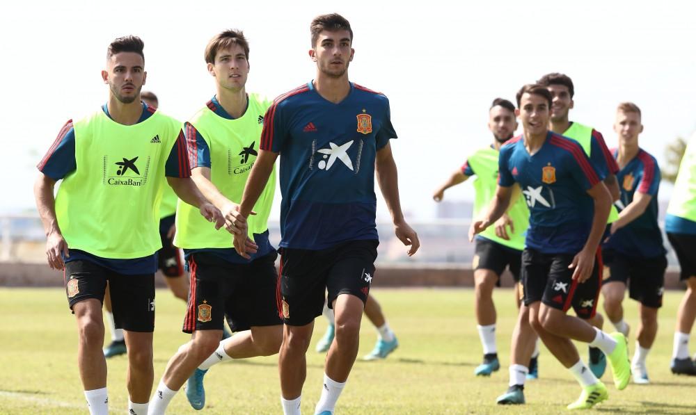 El valencianista Ferran Torres, uno de los pesos pesados de esta selección sub-21. FOTO: EIDAN RUBIO / SEFUTBOL