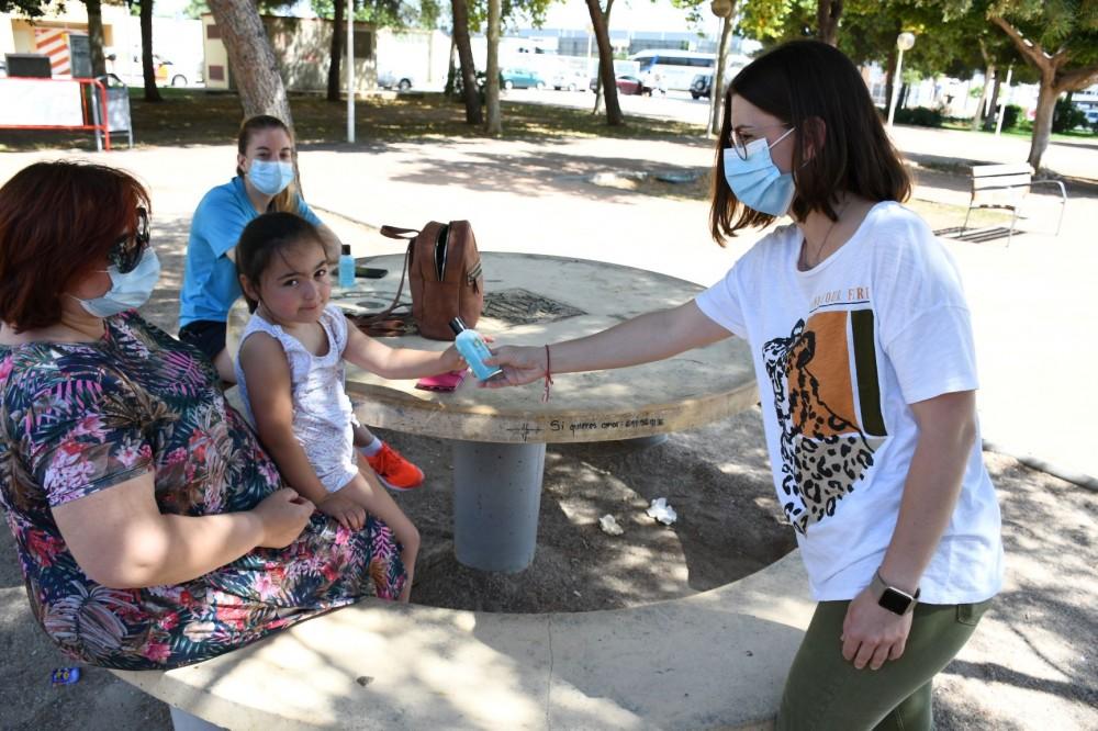 repartiment gel en parcs infantils Vila-real