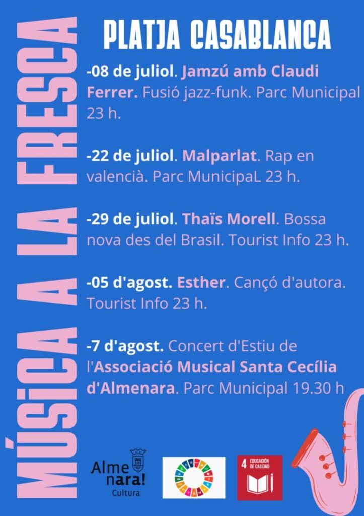 cartell musica  fresca Almenara 29-06-22