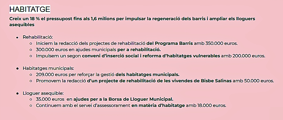 Presupuestos Castelló 2023