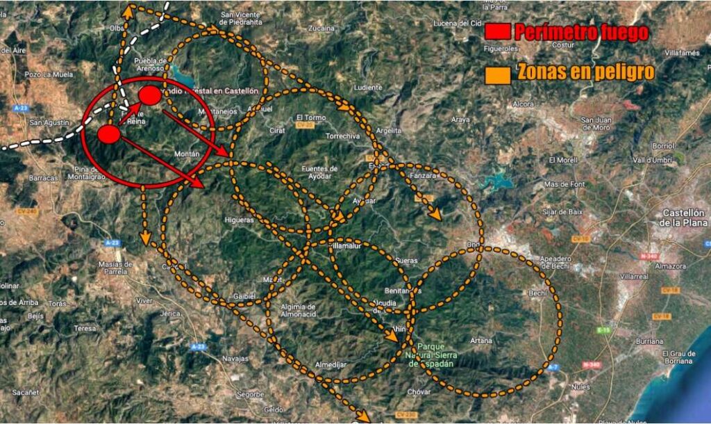 Incendo Villanueva de viver